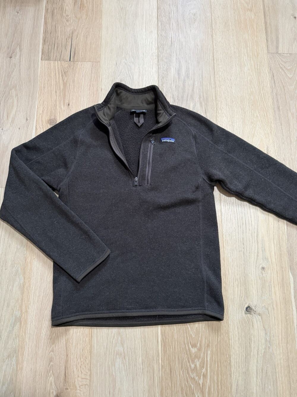 PATAGONIA 1/4 Zip Pullover Better Sweater Womens Small Fleece Brown Hiking Cozy